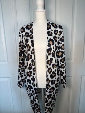 Leopard Print Women's Cardigan